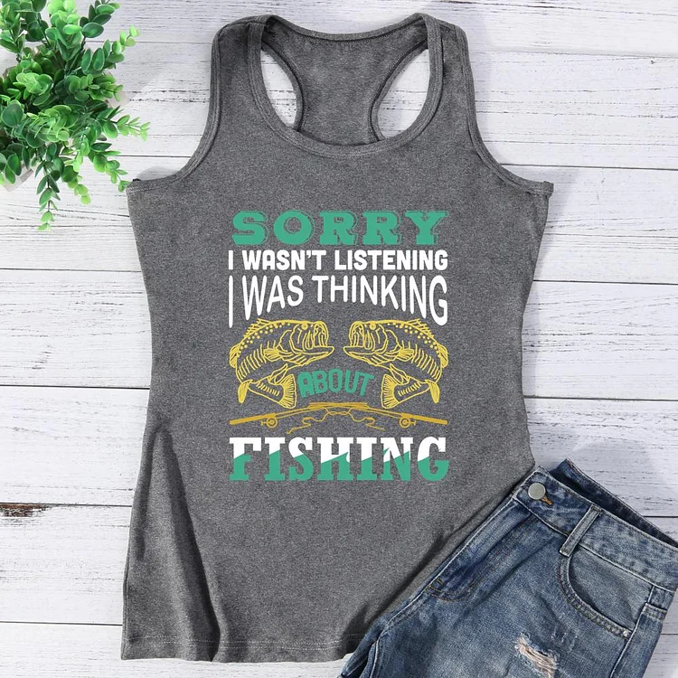 Thinking About Fishing Vest Top-Annaletters