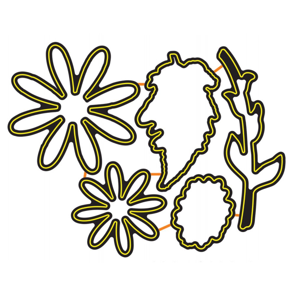 

Flower - Paper Craft Cutting Dies, 501 Original