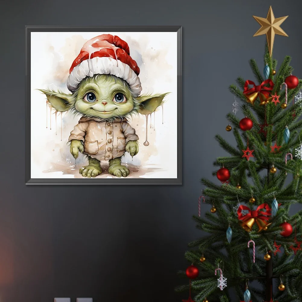 Diamond Painting - Full Round Drill - Yoda(Canvas|30*30cm)