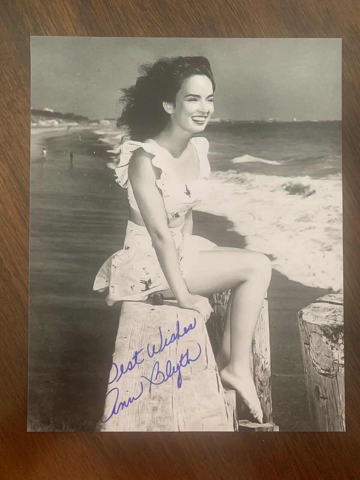 ANN BLYTH Signed 8x10 Photo Poster painting MILDRED PIERCE Actress Golden Age Autographed