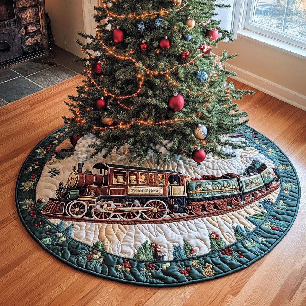 Eternal Radiance Quilted Christmas Tree Skirt NCU0PT2697