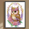 Diamond Painting-DIY Crystal Rhinestone Wreath Owl