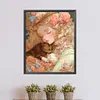 uk.everydayedeals (Limited Stock)Diamond Painting - Round AB Drills - Literary Retro Girl(45*55cm)