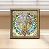 Diamond Painting Special Shaped Drill Mandala Cross With Frame(8.46x8.46inch)