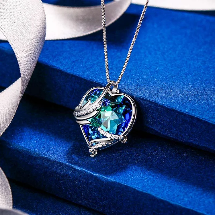 For Love - S925 I Had You and You Had Me Crystal Angel Wings Necklace