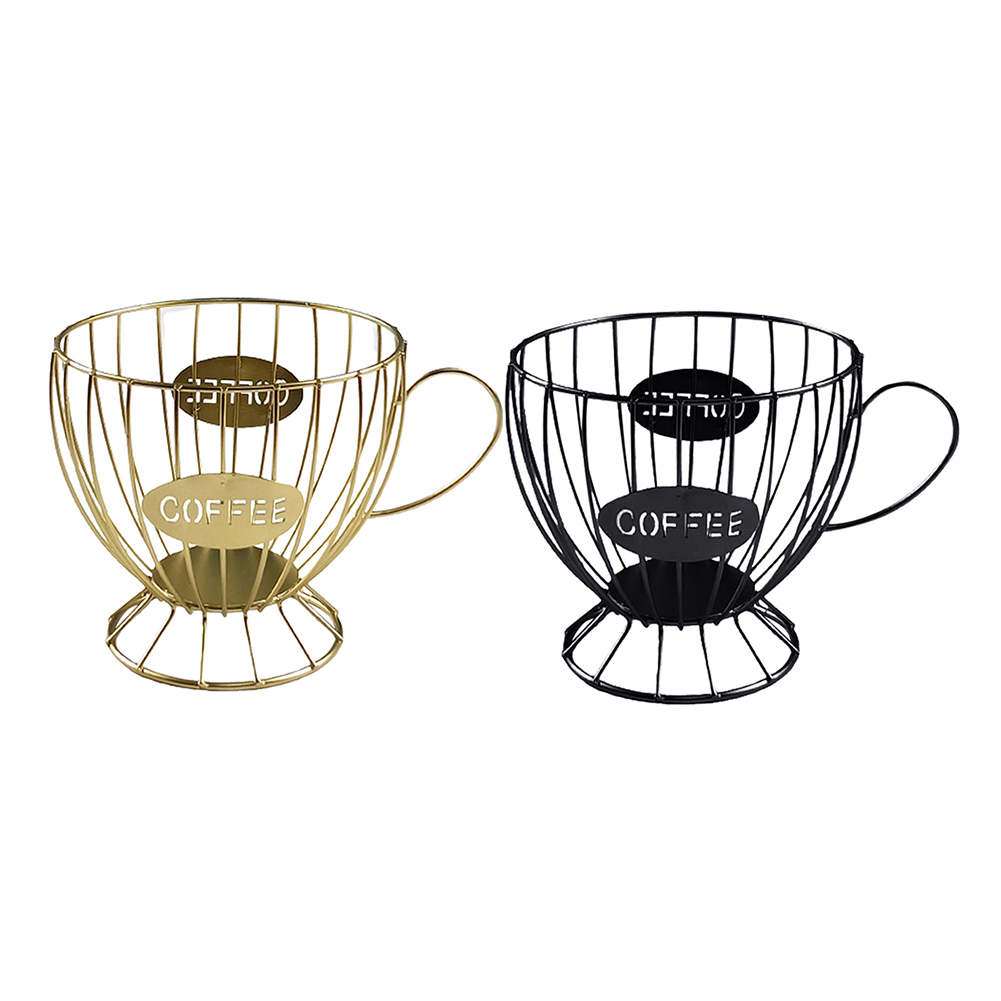 

Universal Coffee Capsule Pod Storage Basket Coffee Cup Kitchen Organizer, Gold, 501 Original
