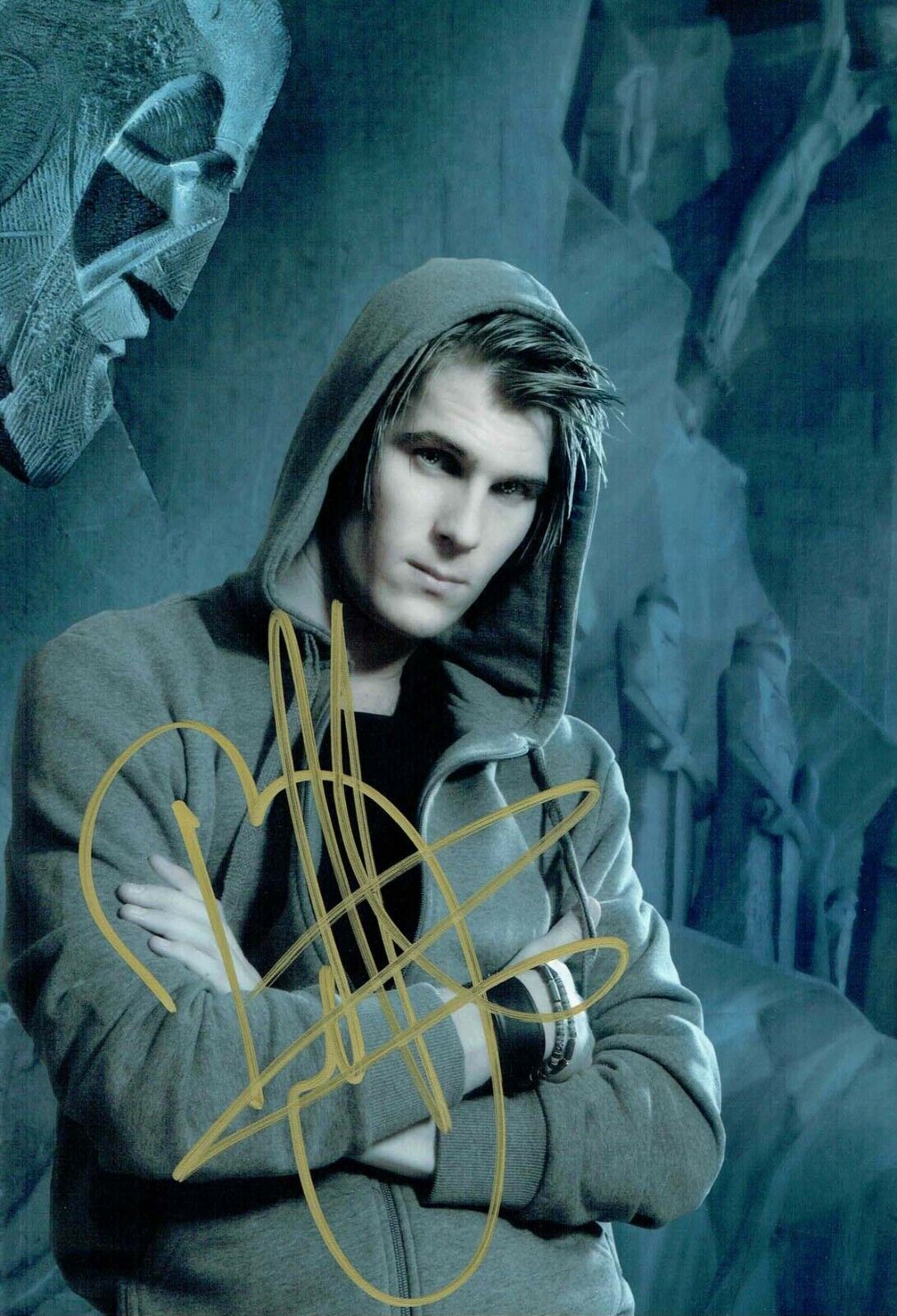 Basshunter Jonas Erik ALTBERG DJ Singer SIGNED Autograph 12X8 Photo Poster painting AFTAL COA