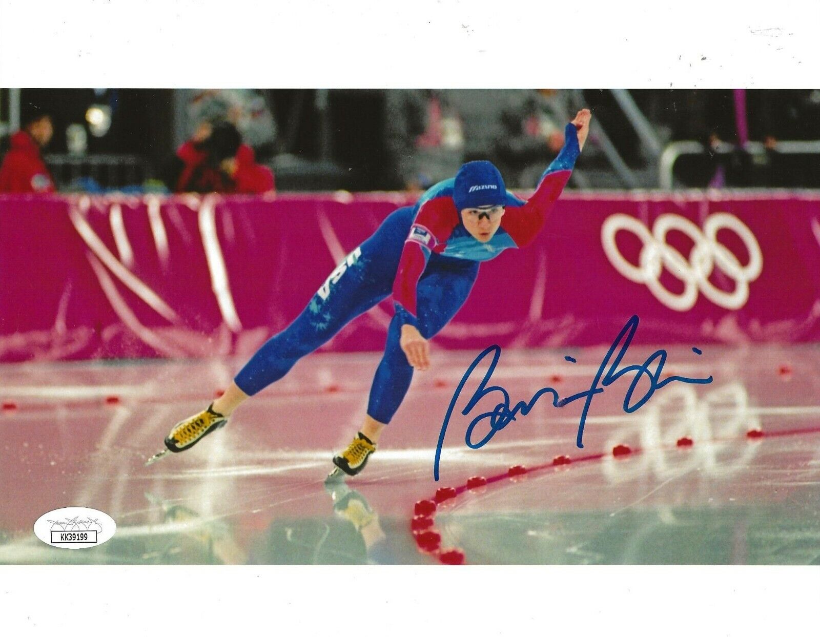 Bonnie Blair USA Speed Skating signed 8x10 Photo Poster painting Olympic Gold autographed 2 JSA