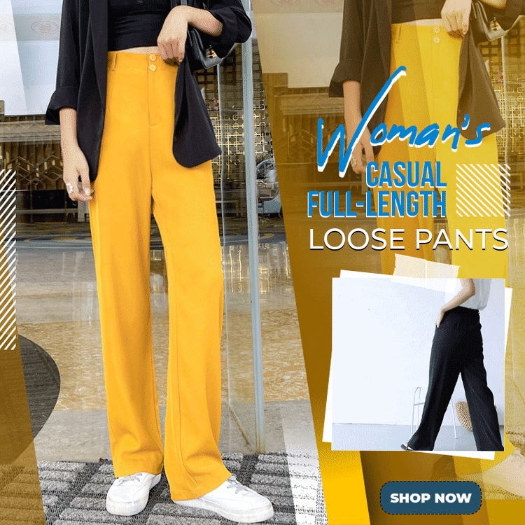 Pantalones holgados informales de cuerpo entero para mujer