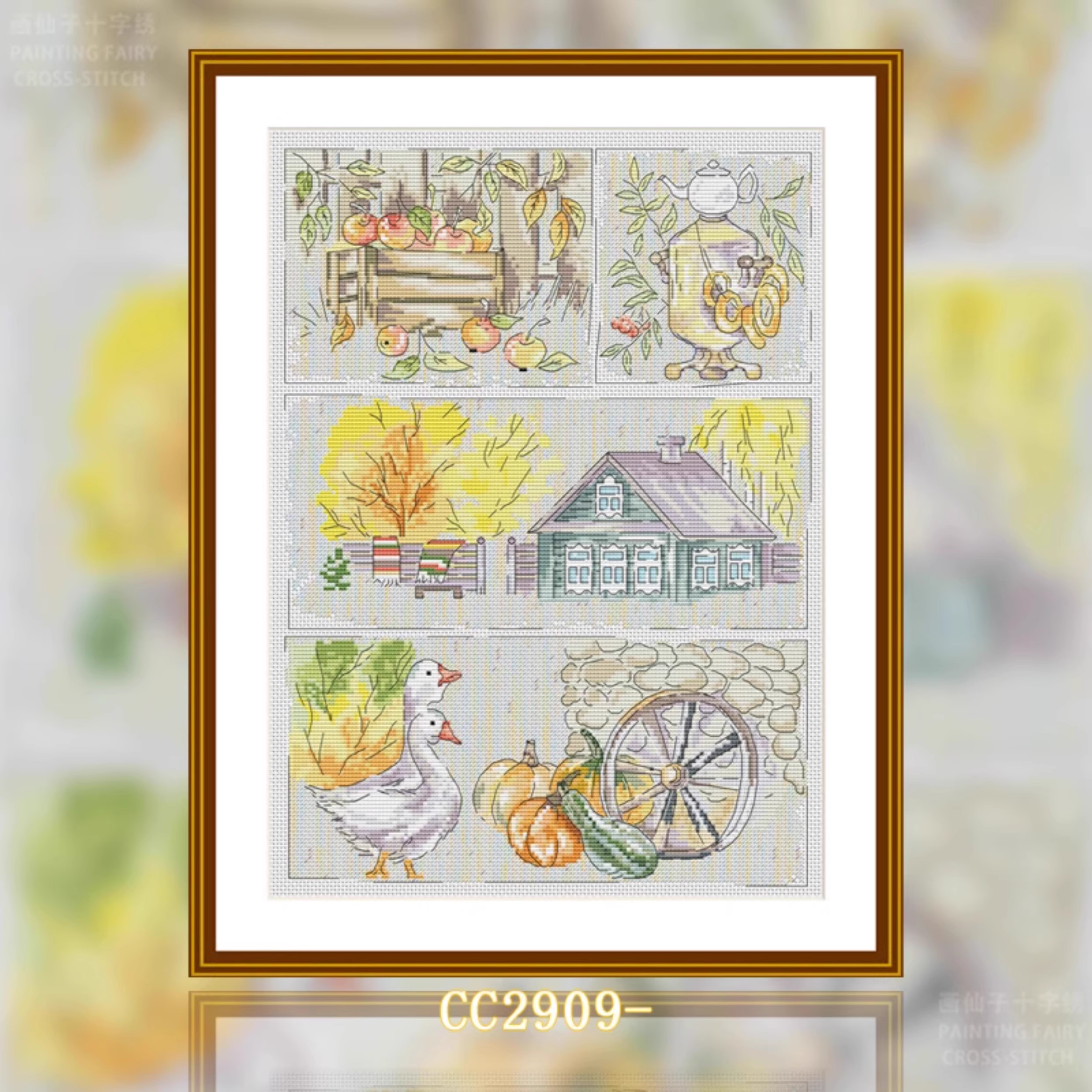 【CC2909- Farm Life】 Painting Fairy Cross Stitch