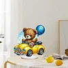 DIY Car Balloon Bear Acrylic Special Shape Diamond Painting Desktop Ornaments