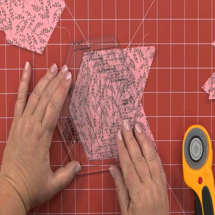 Hexagon Quilting Ruler