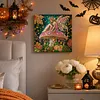 Mushroom Butterfly Girl Framed Special Shape Diamond Painting Kit 25x25cm