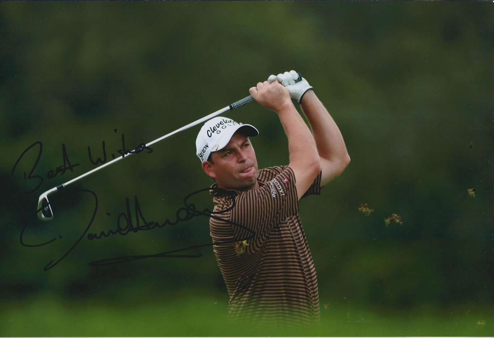 David HOWELL SIGNED Autograph 12x8 Photo Poster painting AFTAL COA Dubai Desert Classic Winner