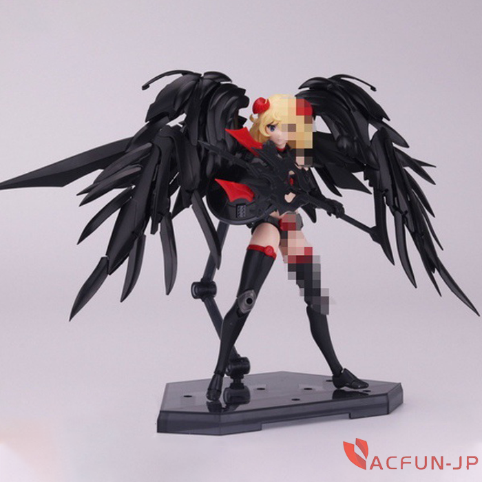 【素心模型】1/144 未組立 道具 機甲少女 プラモデル 用 翼 ブラック