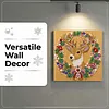 (25x25cm)DIY Pearl Painting Xmas Framed Handmade Pearl Material Art Kit Living Room Decor