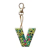 1Pc DIY Diamond Painting Lettter Keychain