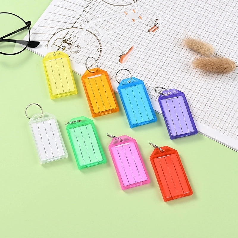 100 Pieces Plastic Key Card Rental Color Number Card Key Artifact Label Management Can Be Marked Card Key Chain Key Ring
