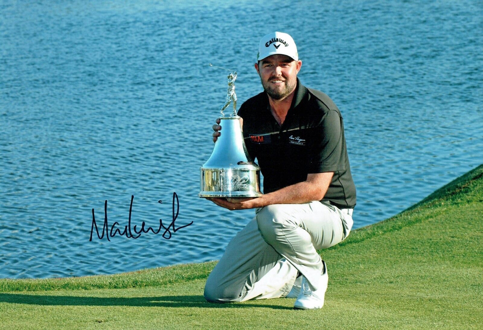 Marc LEISHMAN Signed 12x8 Photo Poster painting 1 PGA Tour Golf Winner Autograph AFTAL COA