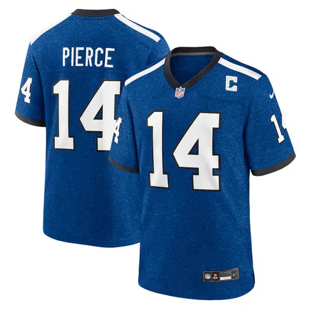 Men's Indianapolis Colts #14 Alec Pierce Nike Blue Alternate Game Jersey