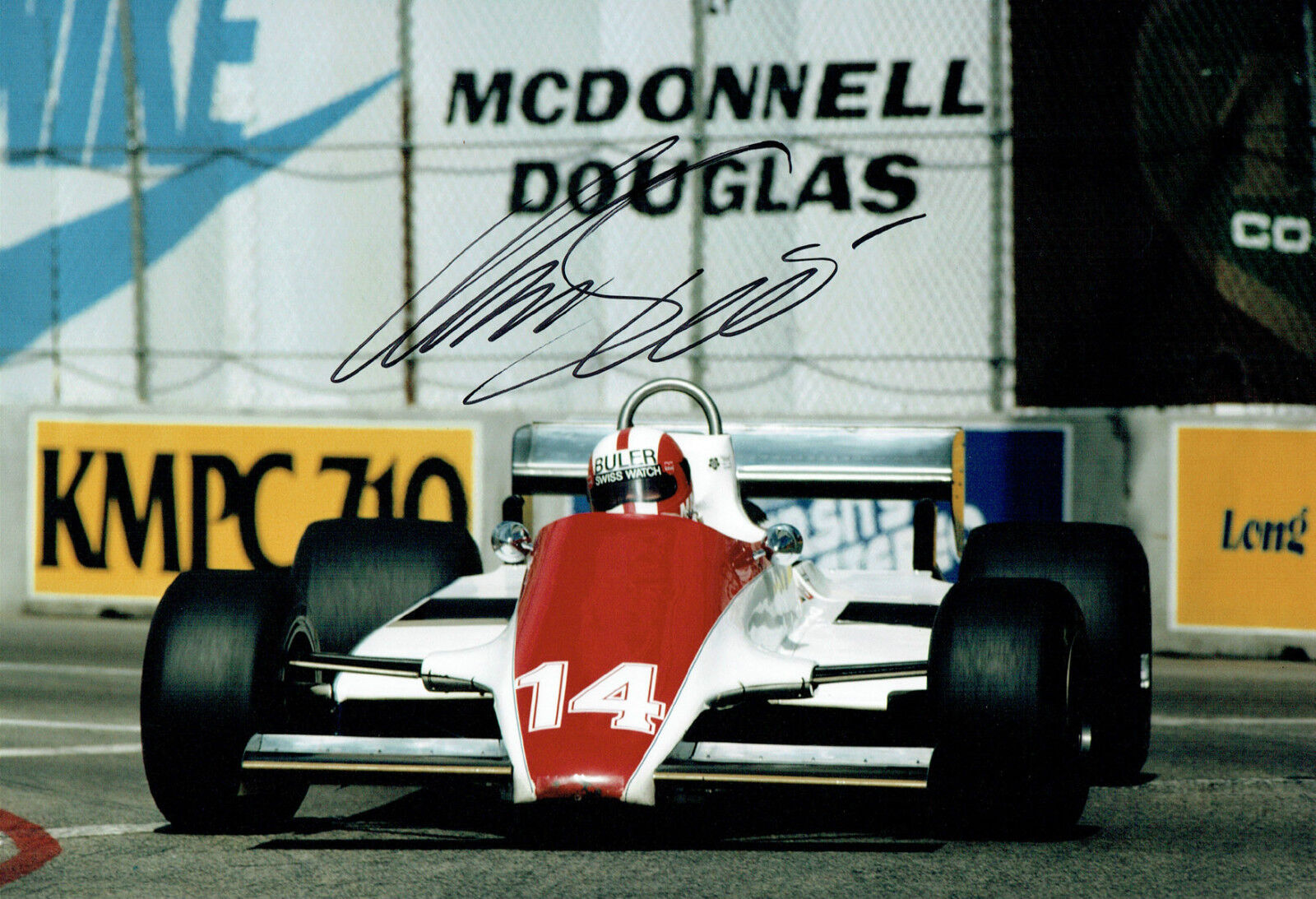 Marc SURER SIGNED 12x8 Autograph Photo Poster painting AFTAL COA United States Grand Prix