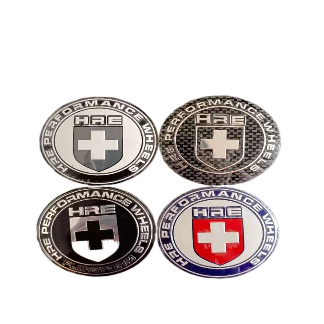4pcs 56mm HRE PERFORMANCE Car Wheel Center Hub Cap Badge Emblem Decal Stickers voiturehub dxncar