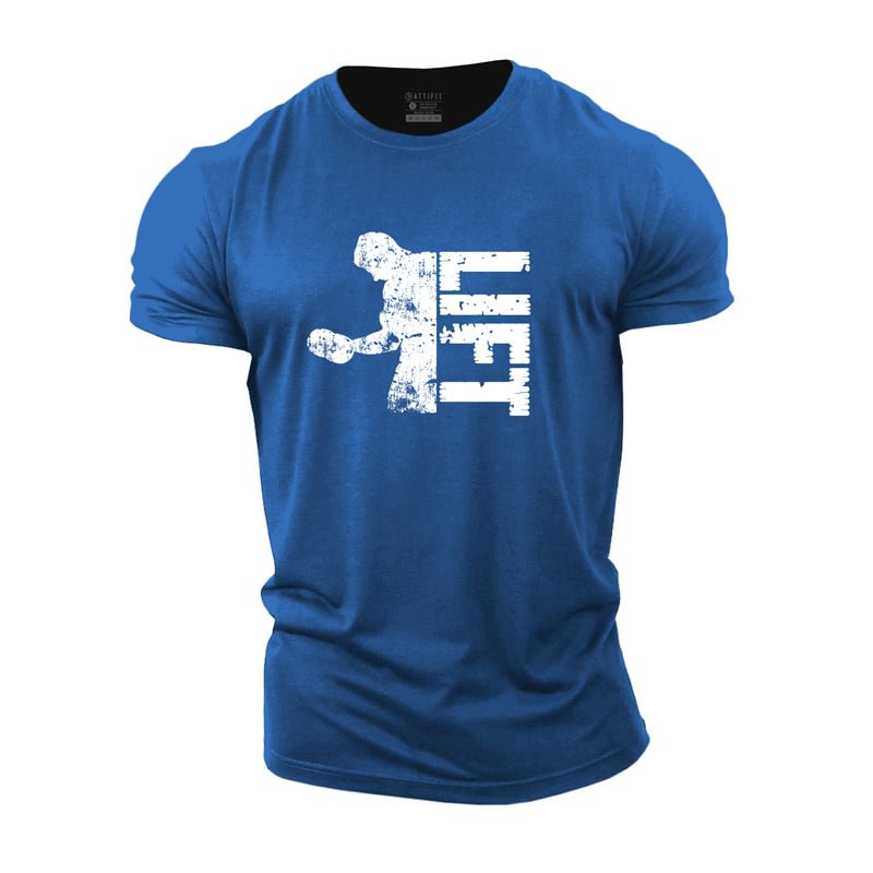 Cotton Lift Letter Graphic T-shirts tacday