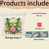 Diamond Painting Green Butterfly PU Storage Bag Coin Purse