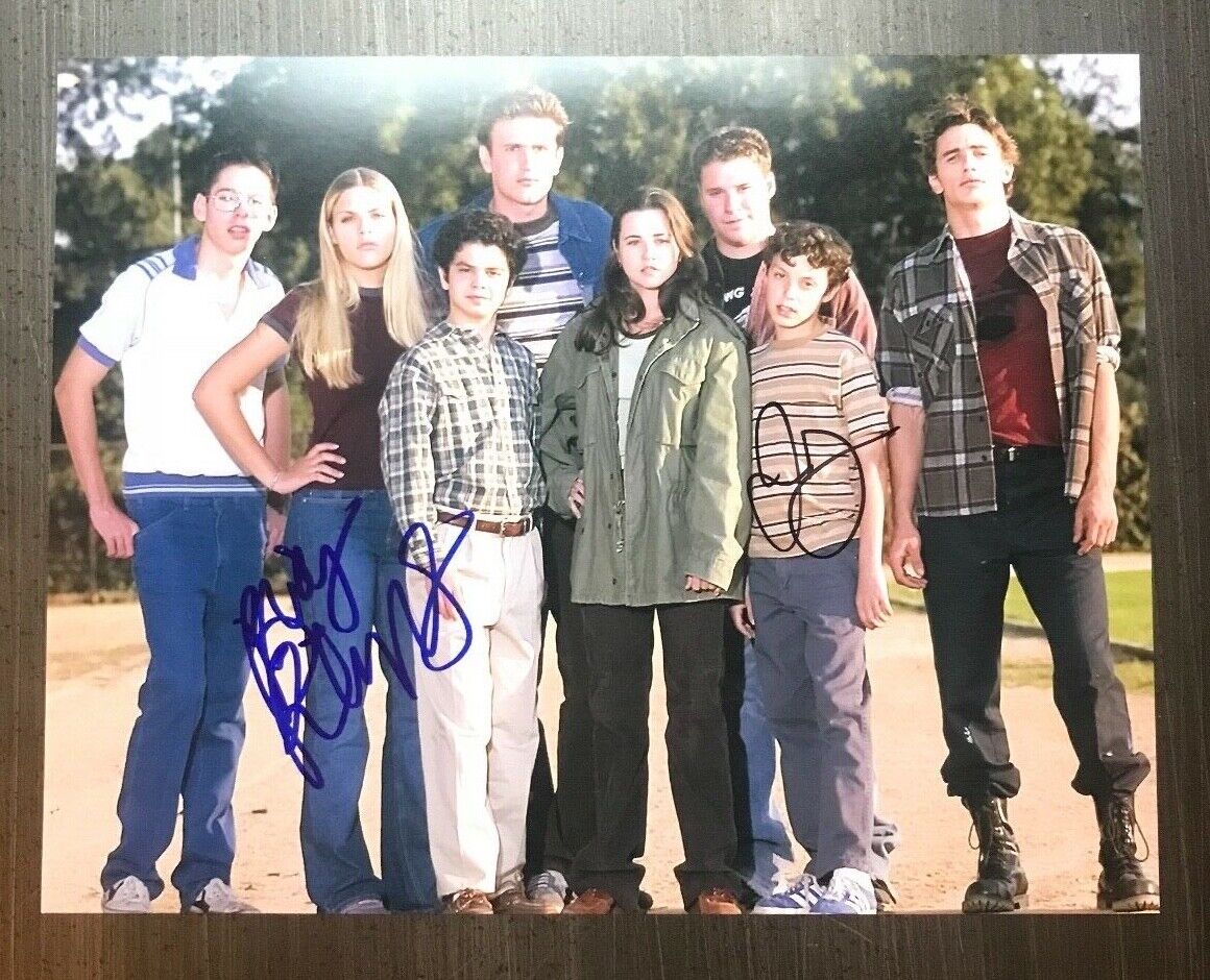 * BUSY PHILIPPS & JOHN FRANCIS DALEY * signed 11x14 Photo Poster painting * FREAKS AND GEEKS * 1