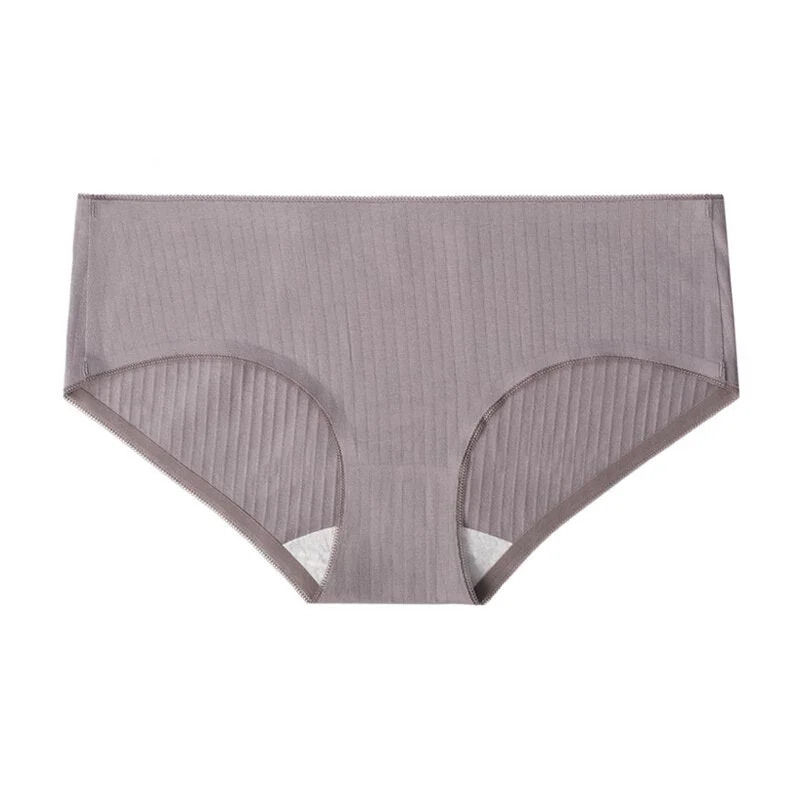 TERMEZY Women Cotton Panties Seamless Low-Rise Briefs Underwear Female Breathable 5 Color Underpants Plus Size Lingerie