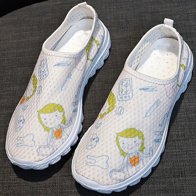 Qengg Women Sneakers Shoes 2022 Outdoor Platform Shoes Flat Chunky Sneakers Sock Sneakers For Women Slip On Tennis Female Shoes Woman
