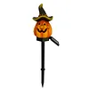 Solar Pumpkin Stake Light Resin Halloween Outdoor Garden Decorative Lamp