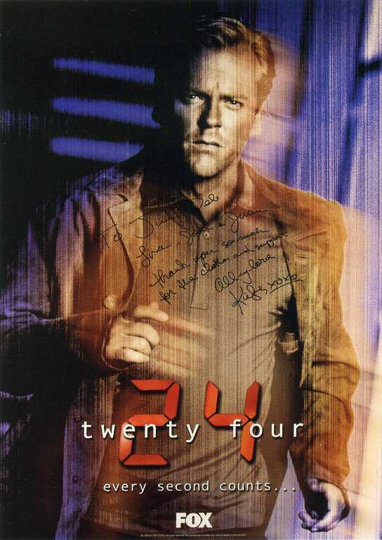 KIEFER SUTHERLAND Signed Photo Poster paintinggraph - TV & Film Actor 'JACK BAUER 24' - preprint