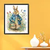 Rabbit Full Stamped Cross Stitch 11CT 3-Strand 40x50cm