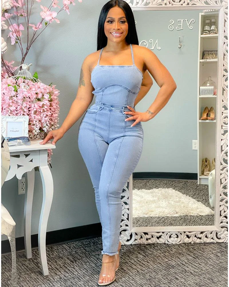 GRACIE DENIM JUMPSUIT