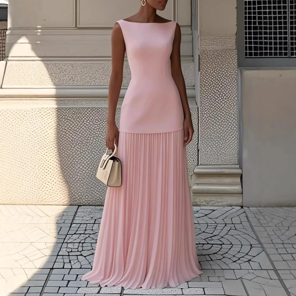 Athvotar Athvotar Shein Elegant Dress Party Vest Half Skirt Fold Two Sets