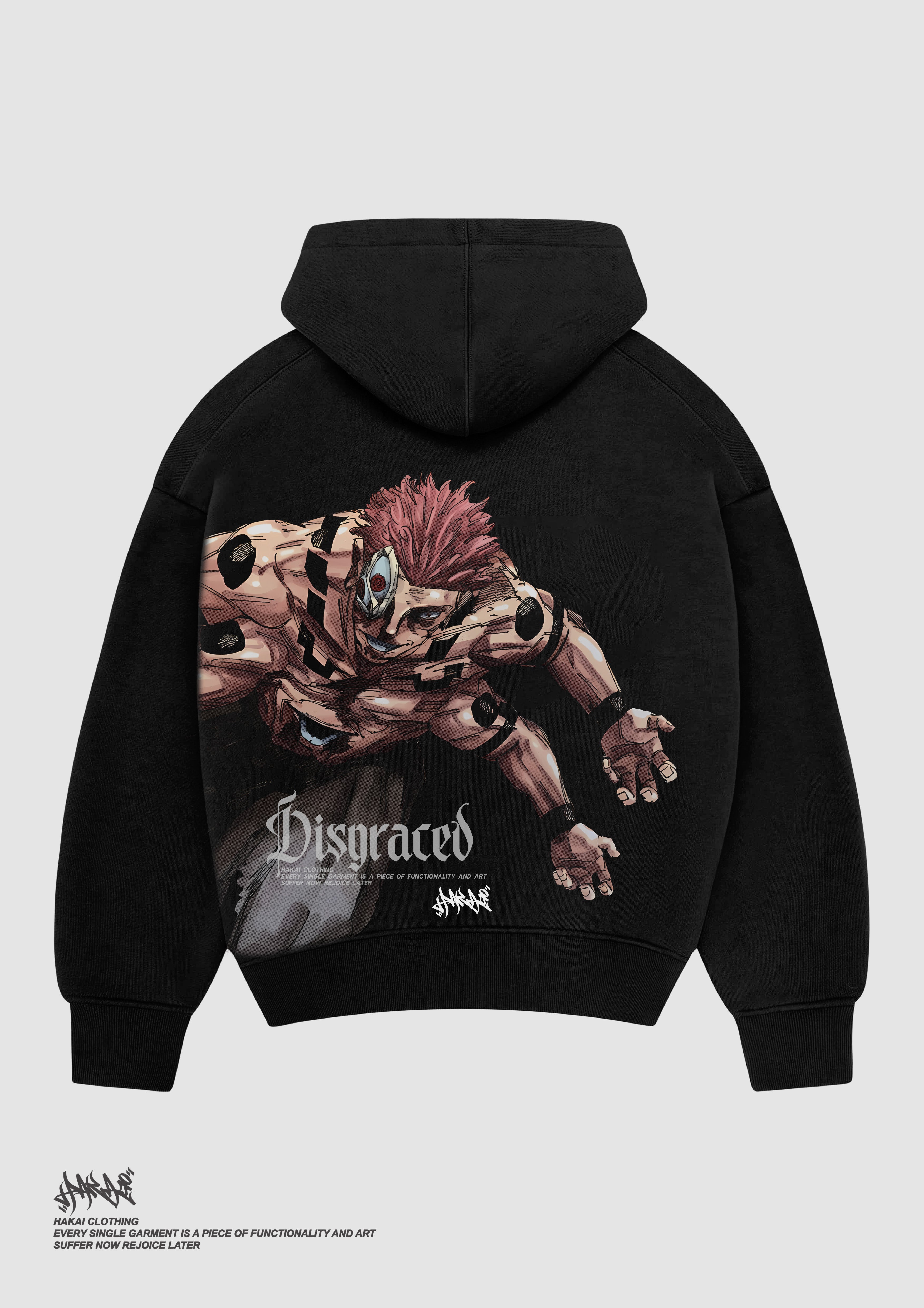 King Of Cusres Black Printed Hoodie