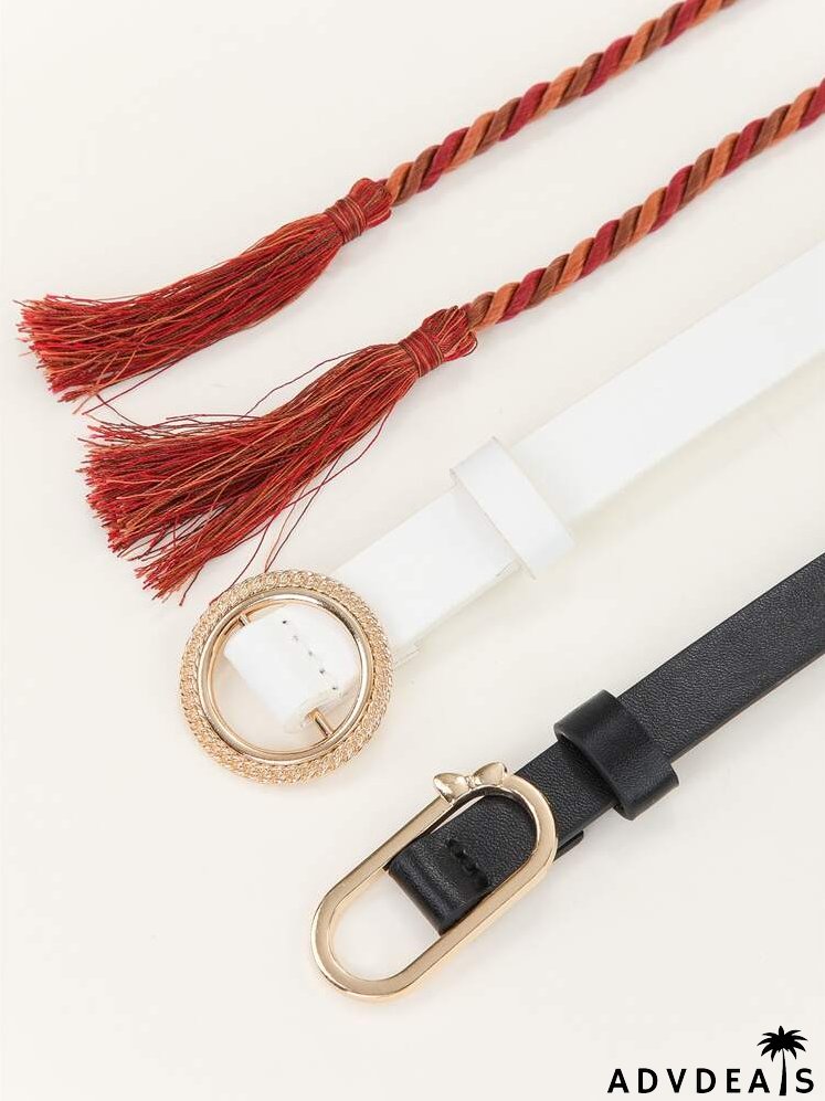 3pcs Simple Belt