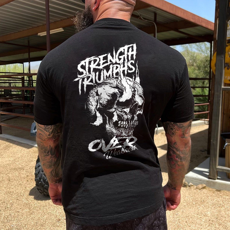 Livereid Strength Triumphs Over Weakness Printed Men's T-shirt - Livereid