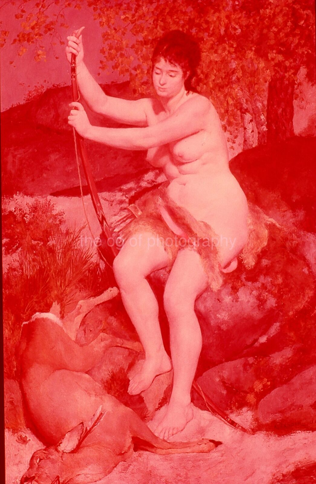 RENOIR Diana 35mm FOUND ART SLIDE Photo Poster painting JD 011 T 5 F