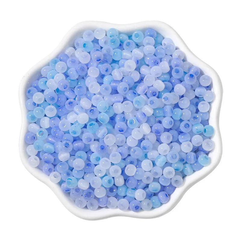 1 Set Diameter 4mm Hole 1~1.9mm Glass Ball Beads