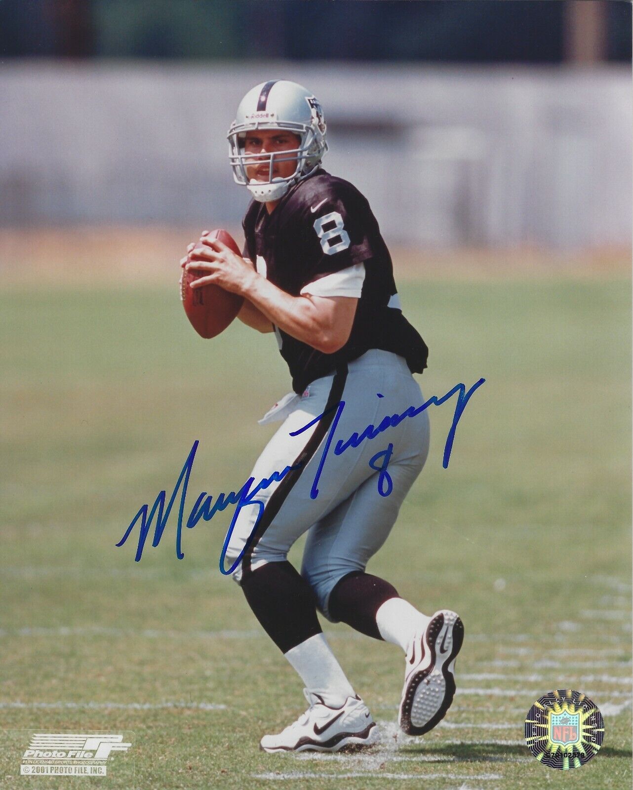 Signed 8x10 MARQUES TUIASOSOPO Oakland Raiders Autographed Photo Poster painting - w/ COA