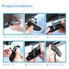 2pcs Canopy Water Nozzle Replacement ABS Windshield Washer for Audi A6 Rs6 S7 A7