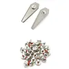 18Pcs Grass Cutter Blade Anti-rust for Bosch Indego 800 1000 1200 (Silver)