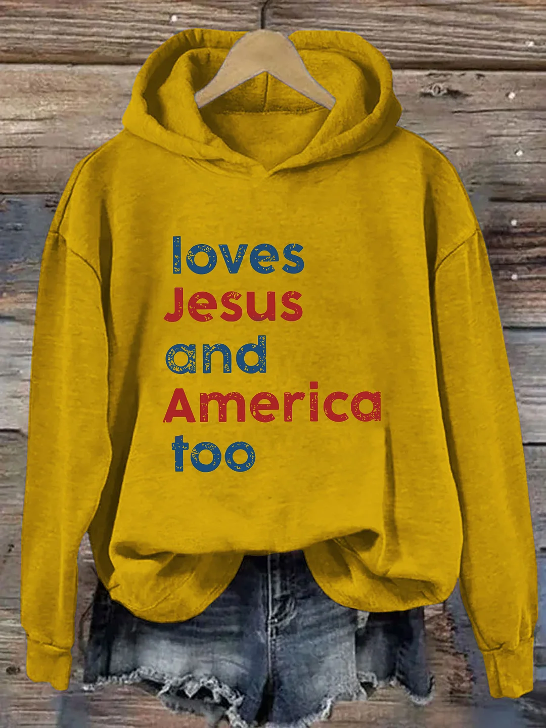 Loves Jesus And America Too Hoodie