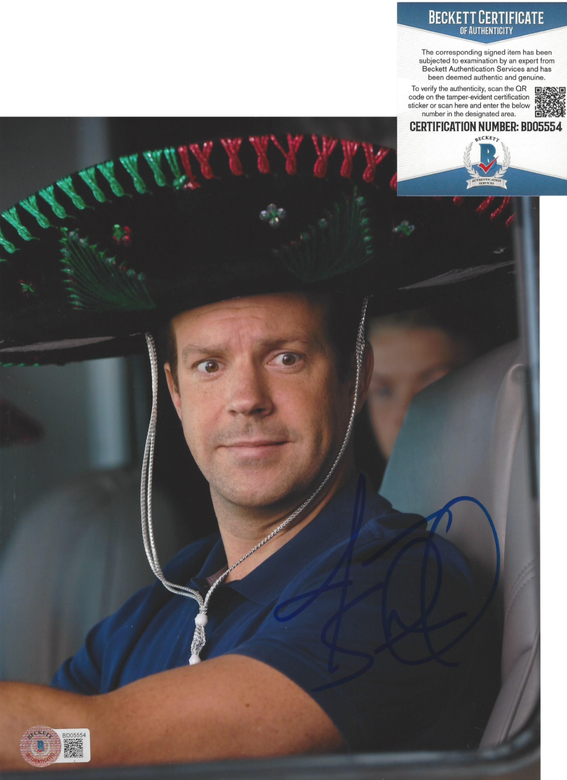 JASON SUDEIKIS SIGNED 'WE'RE THE MILLERS' 8x10 MOVIE Photo Poster painting ACTOR BECKETT COA BAS