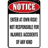 Warning - Vintage Metal Signs(12*16Inch) - Warning