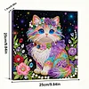 Cat Art Diamond Painting Kit for Adults Home Decor 25x25cm With Frame
