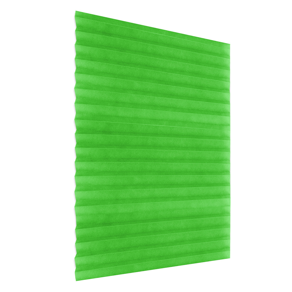 

Self-Adhesive Pleated Blinds Half Blackout Window Curtains Green, 501 Original