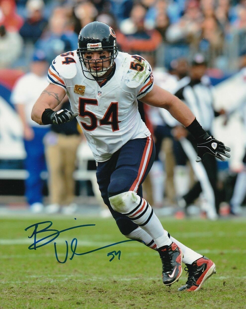 BRIAN URLACHER Autographed Signed 8x10 Photo Poster painting ( Bears HOF ) REPRINT